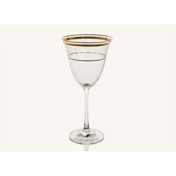 Zestaw 6 Kieliszków do wina 350 ml Dolce Vita Gold