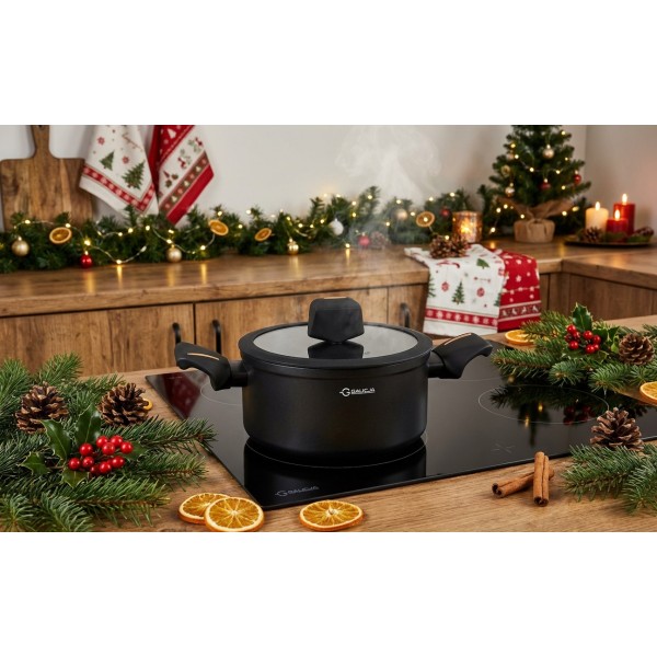 Garnek z pokrywką 3 3 L Nero 20 cm