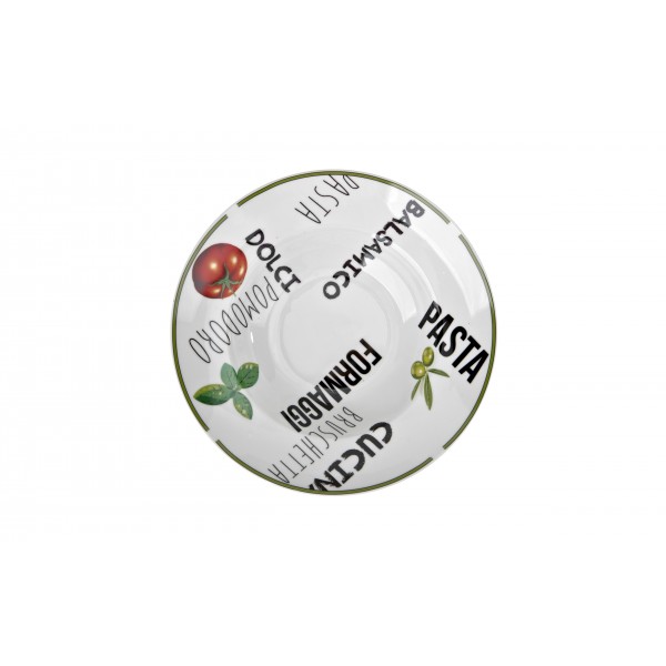 Talerz do pasty 27 cm Zielony brzeg MPL