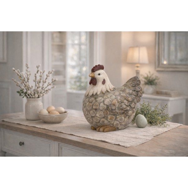 Figurka dekoracyjna Kura 41 cm ceramiczna