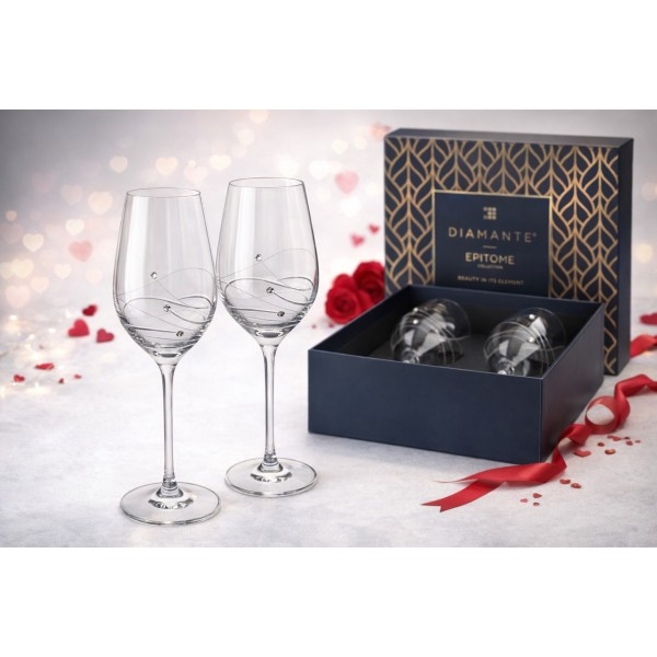 Komplet 2 Kieliszków do białego wina 360 ml Glitz