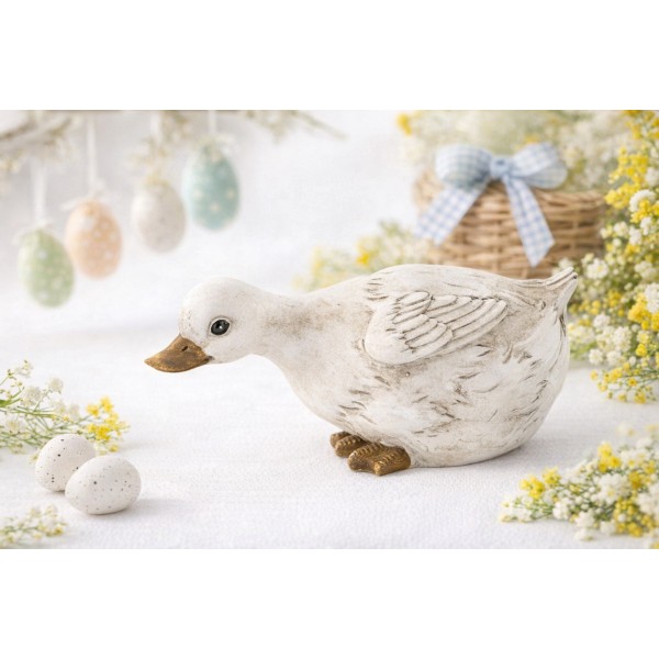 Figurka dekoracyjna Gęś wielkanocna 12 5 cm Dekor-Pap