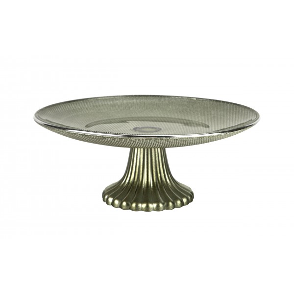 Patera szklana dekoracyjna 25 cm Ewax 9432