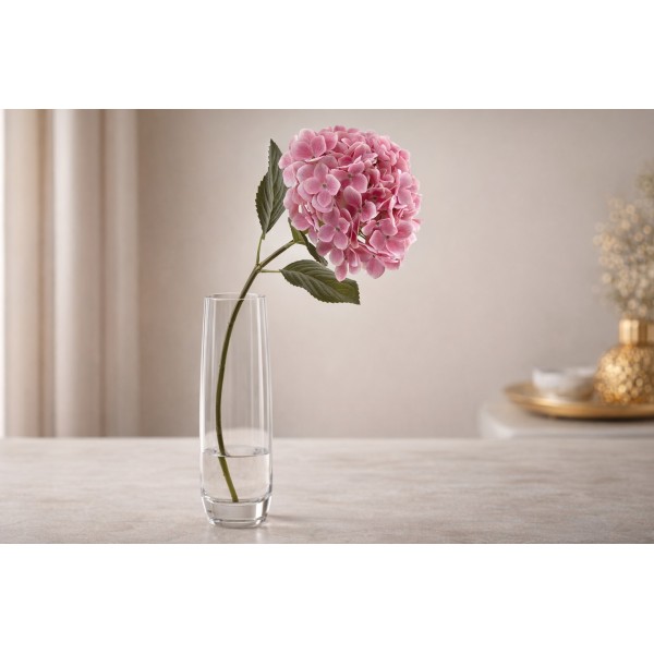 Kwiat sztuczny Hortensji 65 cm różowy 161510