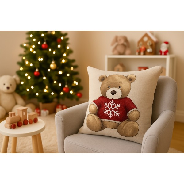 Poszewka dekoracyjna 45x45 cm Miś