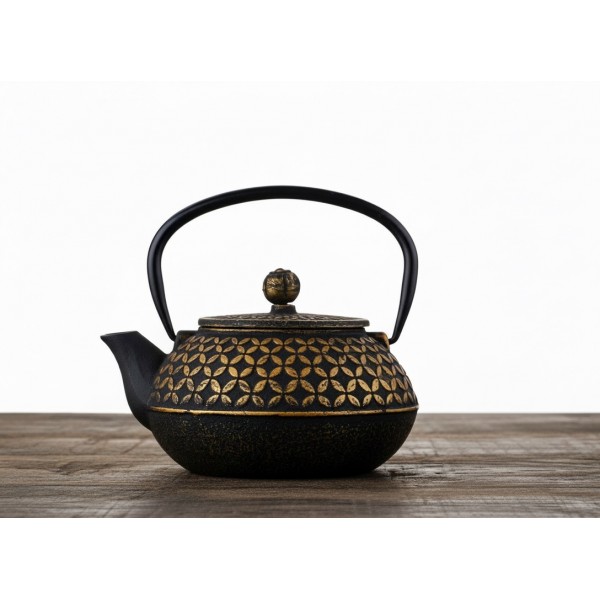 Imbryk żeliwny 0 8 L z zaparzaczem Hanako Gold