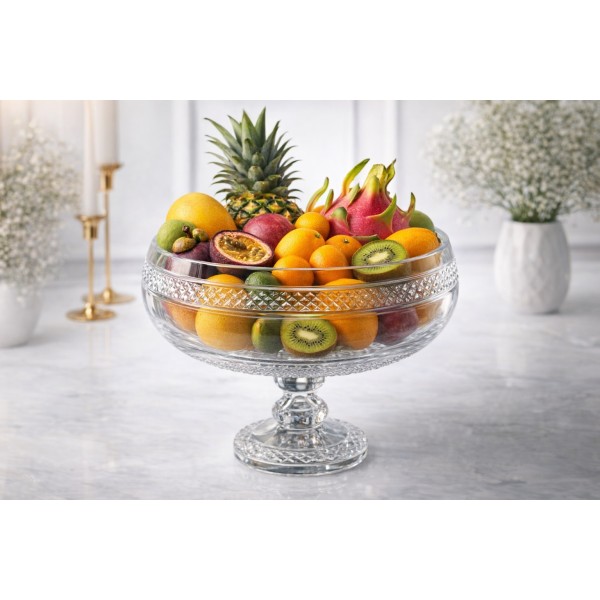Owocarka kryształowa 25 5 cm Violetta