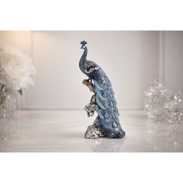 Figurka dekoracyjna Paw niebieski 164728