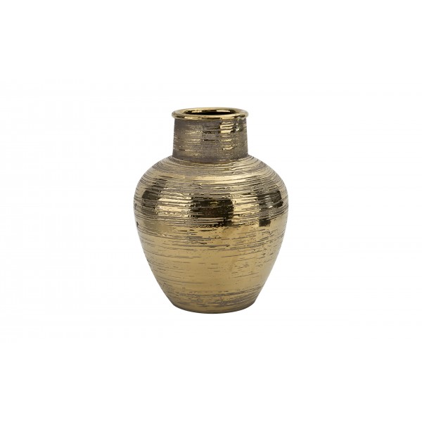 Wazon ceramiczny 28 cm złoty AP171396