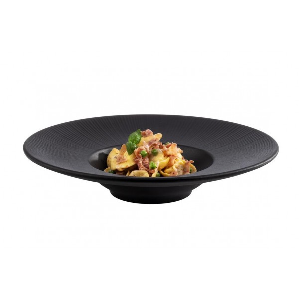 Talerz do pasty 29 cm z melaminy Nero