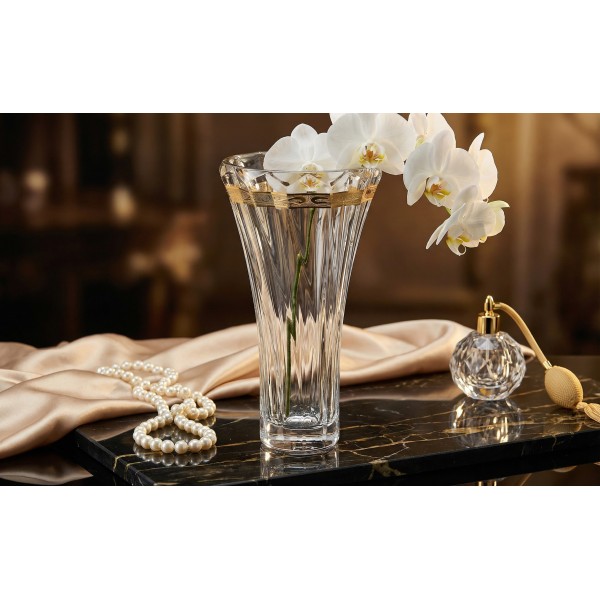 Wazon kryształowy 28 cm Picadelli Royal Gold