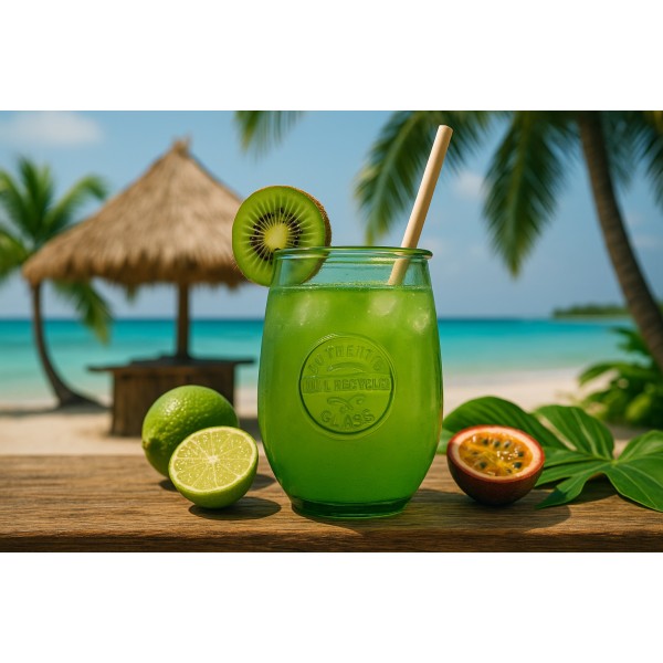 Szklanka do napojów 650 ml Balon zielona 2168 (DB22)