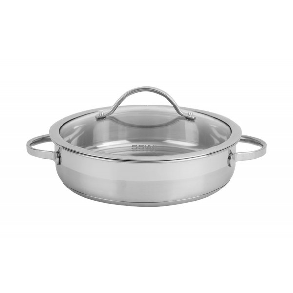 Garnek z pokrywą niski 2 7 l.