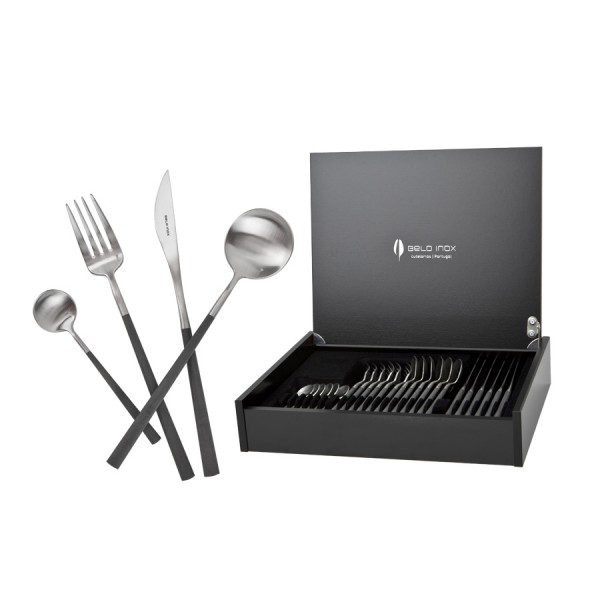 Sztućce Neo Gray 6/24 Belo Inox