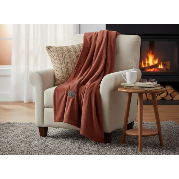 Koc 150x200 cm Kuschelsoft 3638-340 ceglany