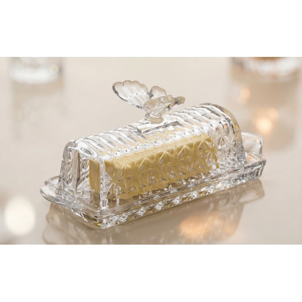 Maselnica kryształowa 20 5 cm Butterfly