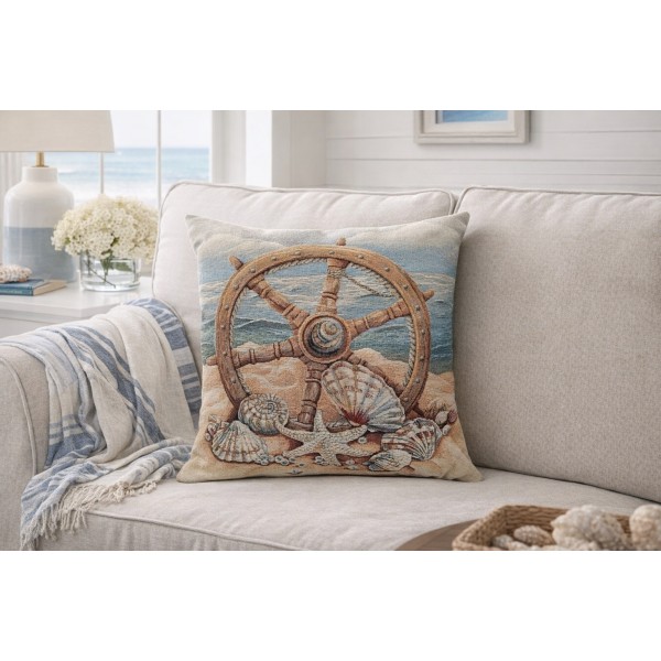 Poszewka dekoracyjna 45x45 cm Morze Gobelinowa Premium