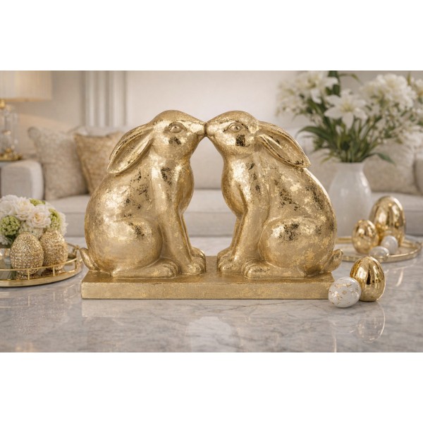 Figurka dekoracyjna 2 Zajączki 46 cm GJ0122