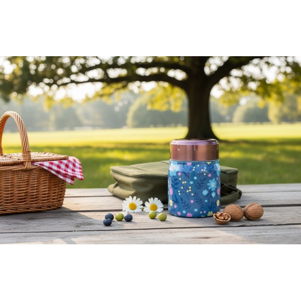 Termos obiadowy 0 5 L Ibili 721450T miedziano-niebieski