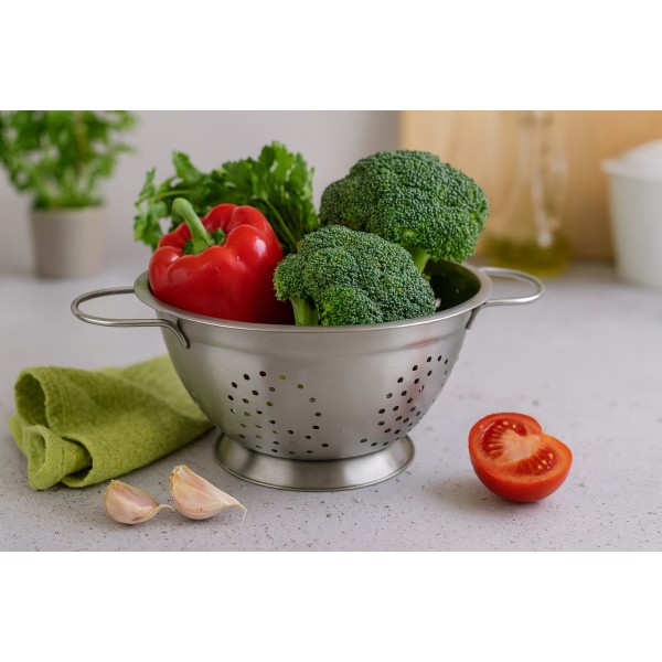 Cedzak nierdzewny 24 cm.