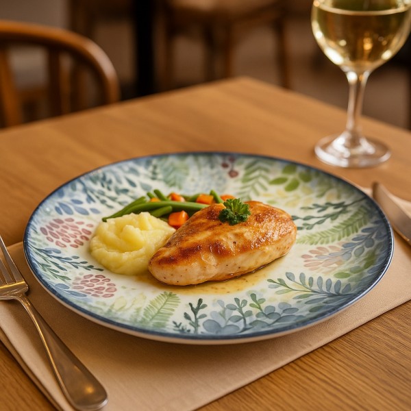 Talerz obiadowy 26 5 cm Daisy Watercolor 9144