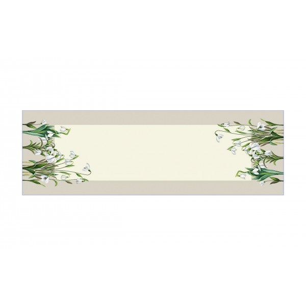 Bieżnik na stół 44x140 Runner 1300 Przebiśniegi