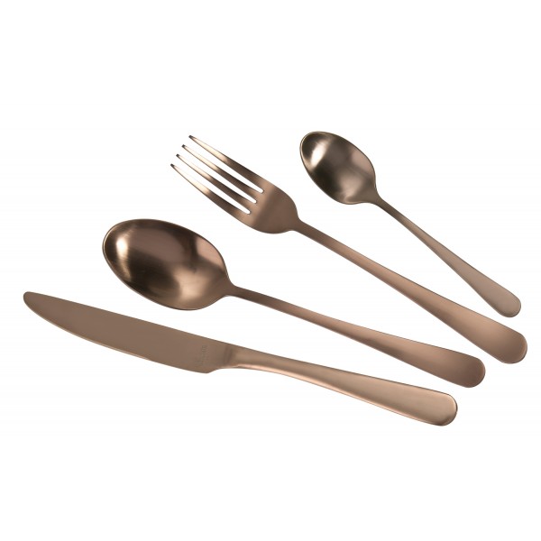 Zestaw sztućców Austin 24 szt. Miedziane