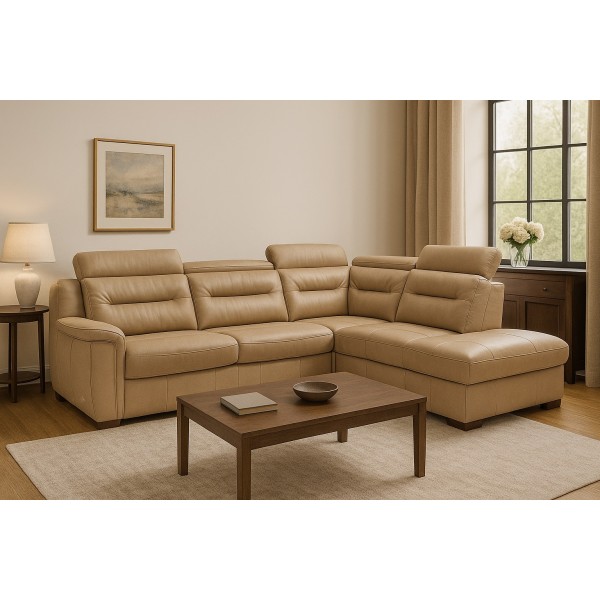 Narożnik Salmo z funkcją spania i poj. na pościel