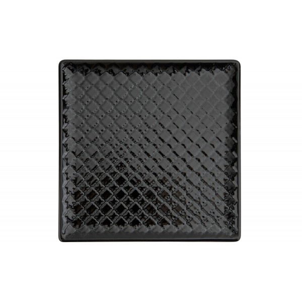 Talerz płytki kwadratowy 20 5cm Marrakesz czarny