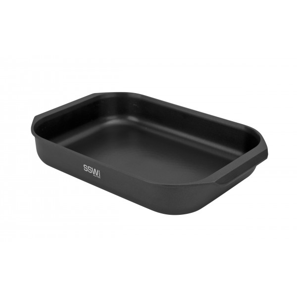 Brytfanna aluminiowa 34 5x24 5 cm BBQ CHEF czarna