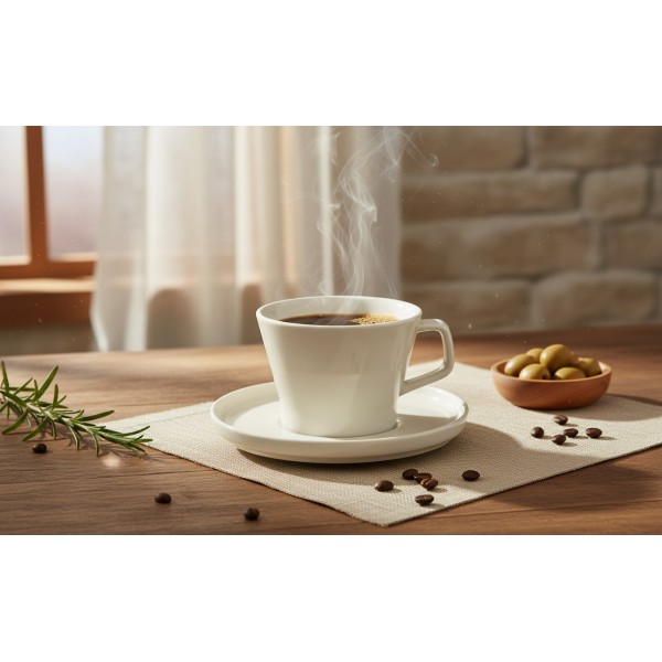 Filiżanka porcelanowa 225 ml + spodek Plano