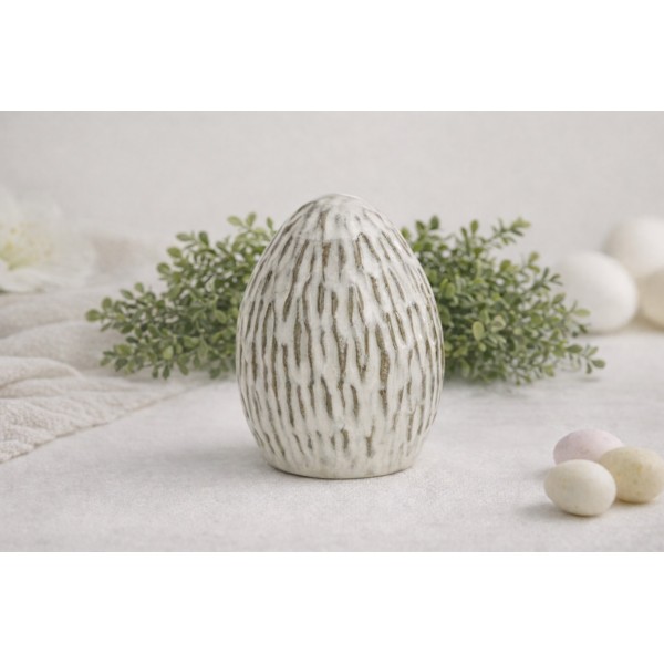 Ozdoba Jajko 11 5 cm beżowe GJ0058