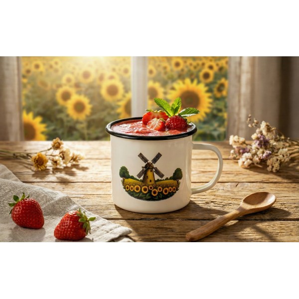 Kubek emaliowany 500 ml Młyn