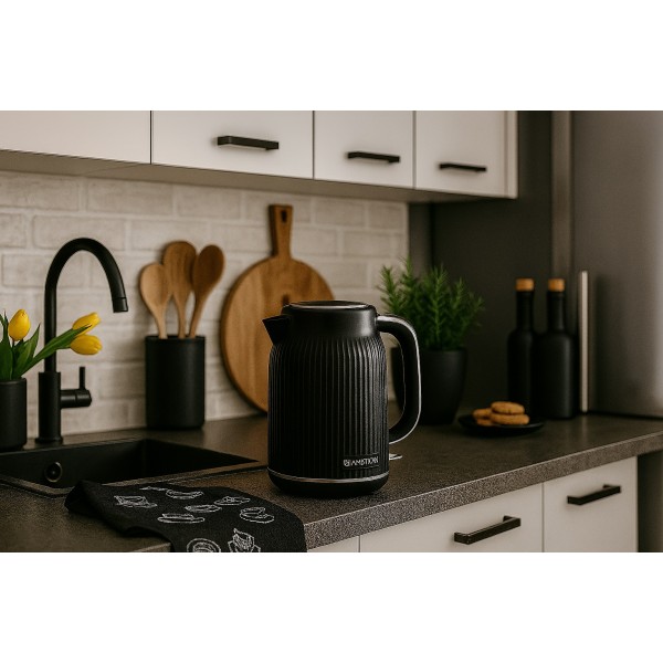 Czajnik elektryczny 1 7 L Vintage czarny