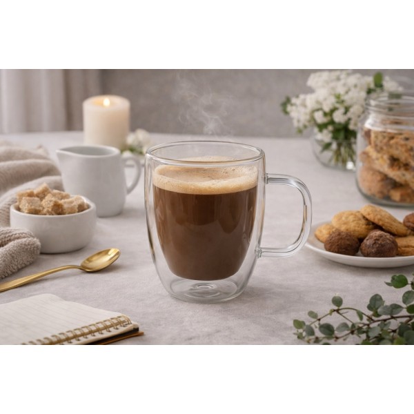 Komplet 2 Szklanek termicznych 250 ml Mia z podwójną ścianką 96854