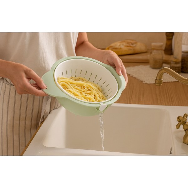 Durszlak grawitacyjny 27x25x13 5 cm z miską