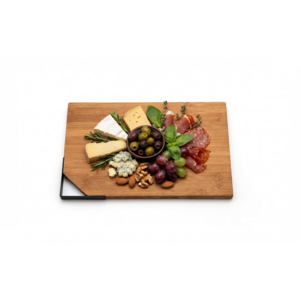 Deska do krojenia 38x25 cm bambusowa z rączką Kesper 59370