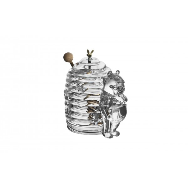 Kryształowy pojemnik na miód 350 ml Niedźwiadek Bohemia 69710