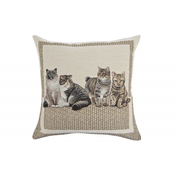 Poszewka dekoracyjna 45x45 cm Koty