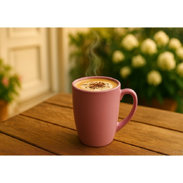 Kubek ceramiczny 300 ml różowy