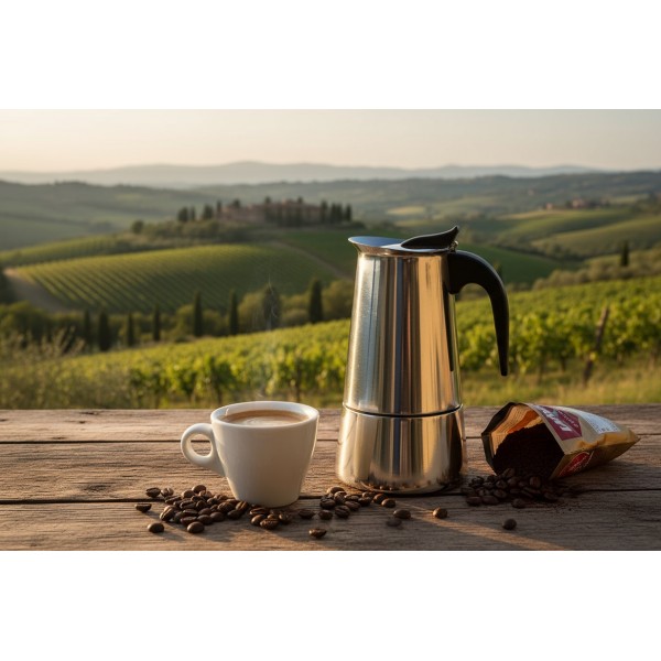 Kawiarka ciśnieniowa 200 ml MOKA INOX INDUCTION