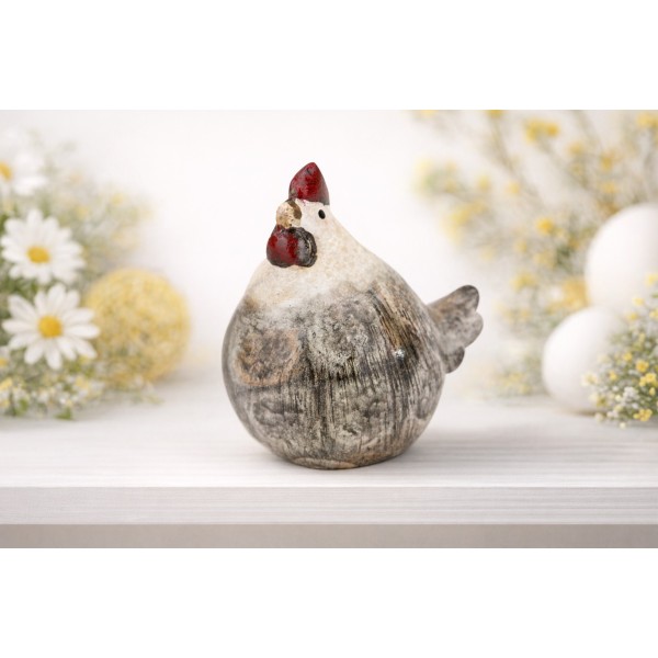 Figurka dekoracyjna Kura 8 5 cm ceramiczna
