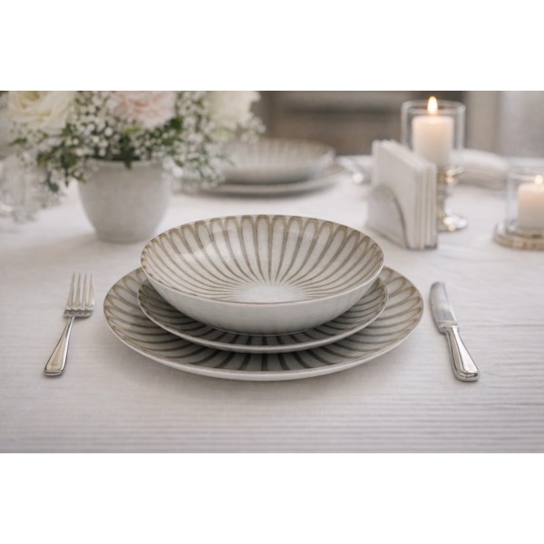 Komplet talerzy dla 6 osób 18 el. Roma/Boss 9228