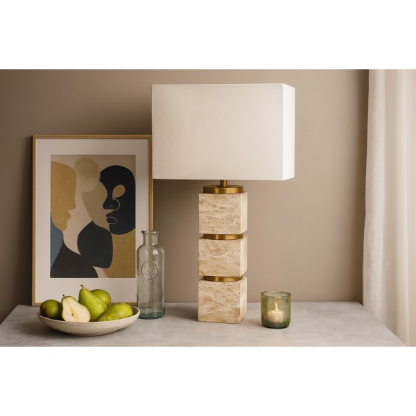 Lampa z kloszem kamienna AP180150