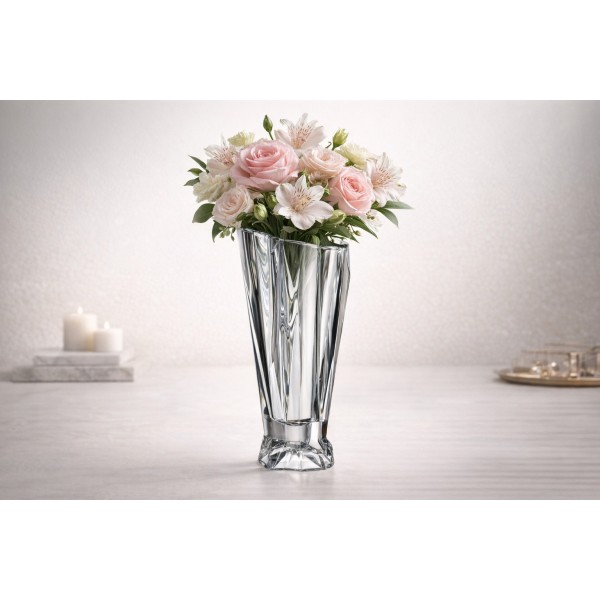 Wazon kryształowy 38 cm ENIGMA Bohemia Crystalite