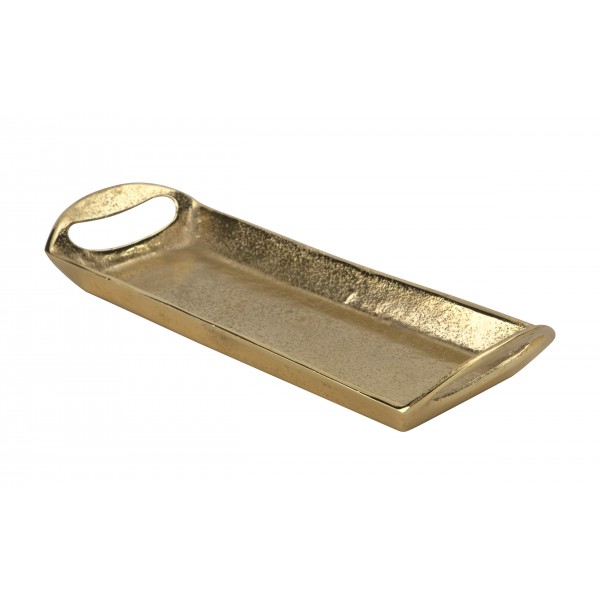 Taca dekoracyjna 32 5x12x5 cm złota EW2589