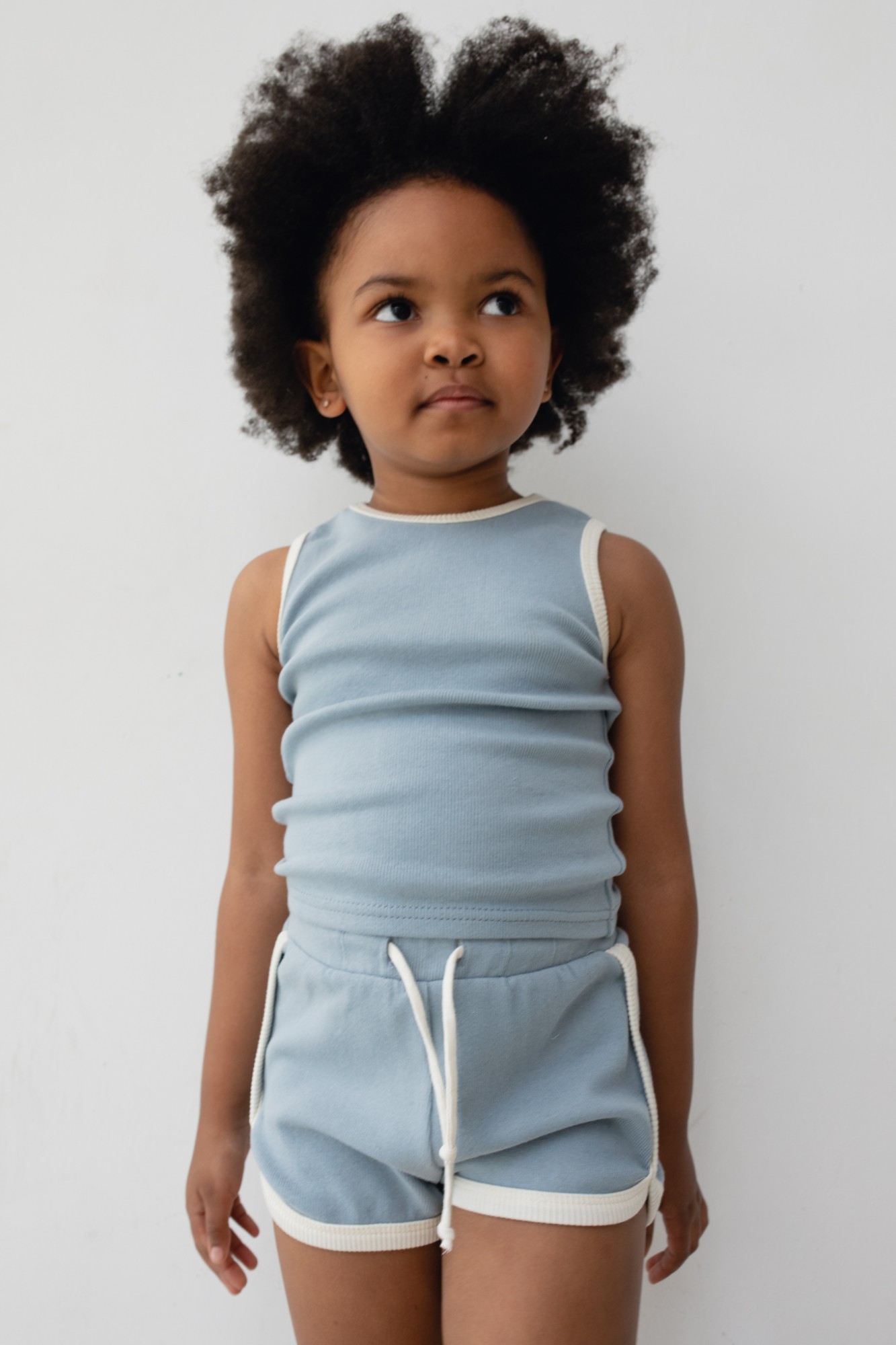 MINI spodenki z beżowym obszyciem w kolorze SKY BLUE - DALTON-116 - Marsala