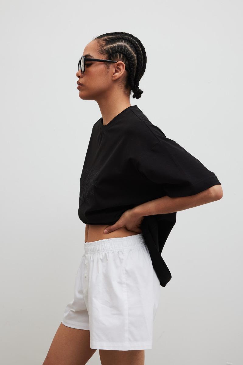 Bawełniane szorty w kolorze BIAŁYM - Marsala