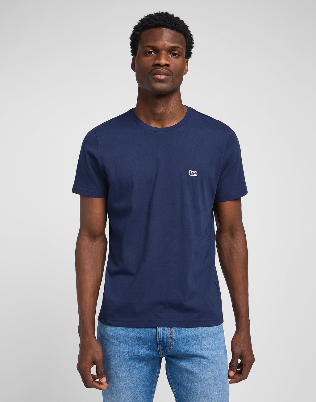 LEE SS PATCH LOGO TEE NAVY L60UFQ35 112140348