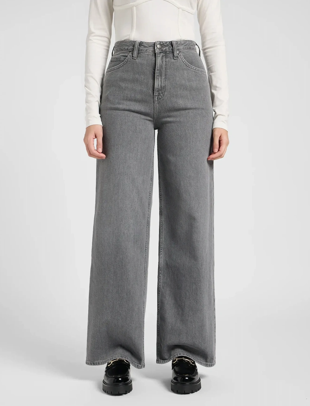 DAMSKIE SPODNIE LEE STELLA GREY FOG 112370892